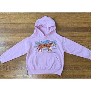 Highlights Girls' Tiger Facts Educational Hoodie Size 6-7